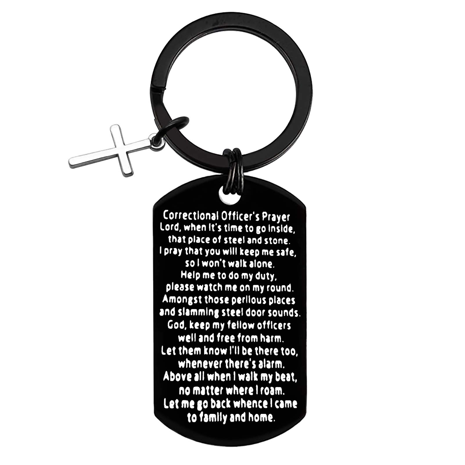 Vadaka Correctional Officer Gift Keychain Prayer Jewelry Christian Gift Religious Jewelry Thanksgiving Day Christmas Birthday Present from Correctional Officer Mom Wife Daughter