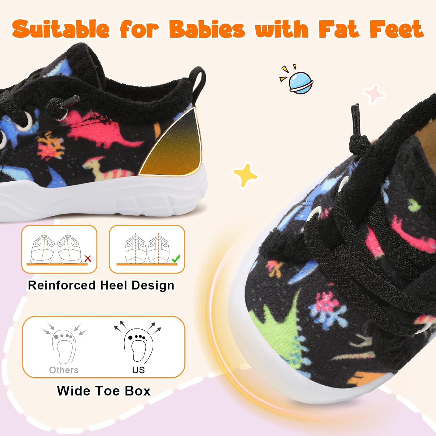 FEETCITY Toddler Boys Shoes Toddler Barefoot Shoes Kids Sneakers Tennis Shoe Slip On Baby Walking Shoe - Image 2