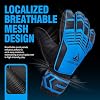 Guantes de Portero con Protección de Dedos, Transpirables y con Agarre Extra, Unisex para Jóvenes y Adultos, Negro/Verde, Tallas 5-10 7