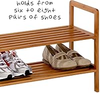 Vista 4 de Organizador de recibidor Honey-Can-Do de bambú SHO-02222de 4 niveles