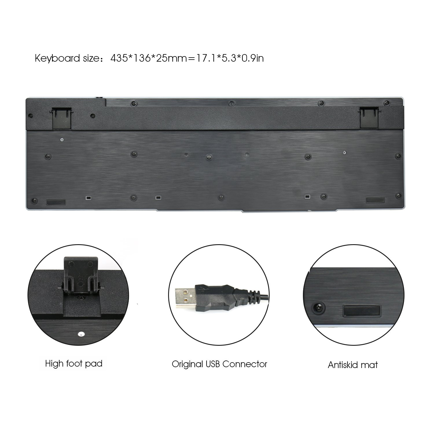 Rii Gaming RK100+ (layout ITALIANO) - Tastiera italiana da gioco retroilluminata a LED (arcobaleno) con tasti multimediali, paragonabile a una tastiera meccanica