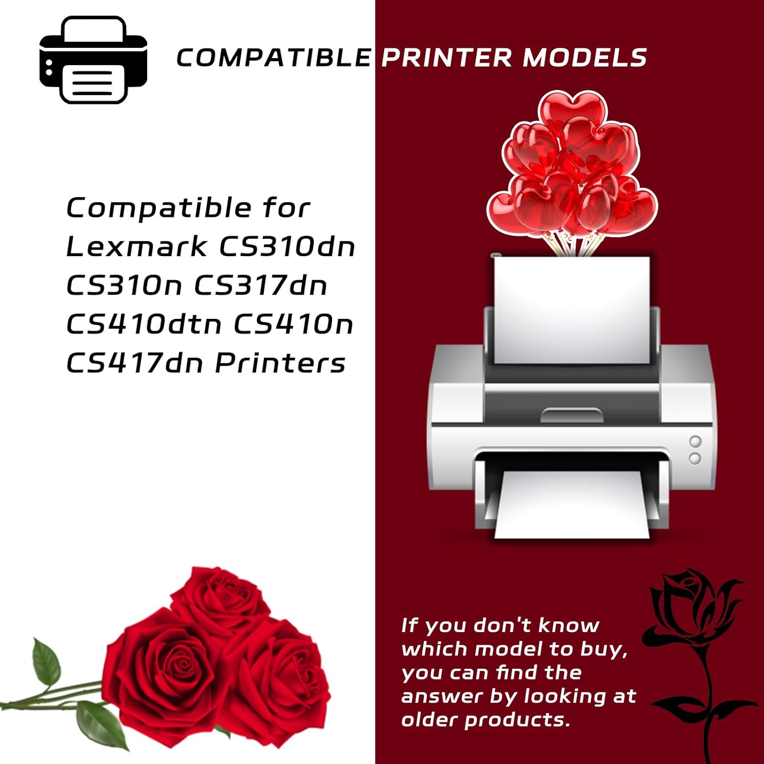 70C0D10 70C0D20 70C0D30 70C0D40 Developer Unit Compatible with Lexmark CS310dn CS310n CS317dn CS410dtn CS410n CS417dn Printers, High Yield 30000 Pages, Vibrant Colors (Multicolor)