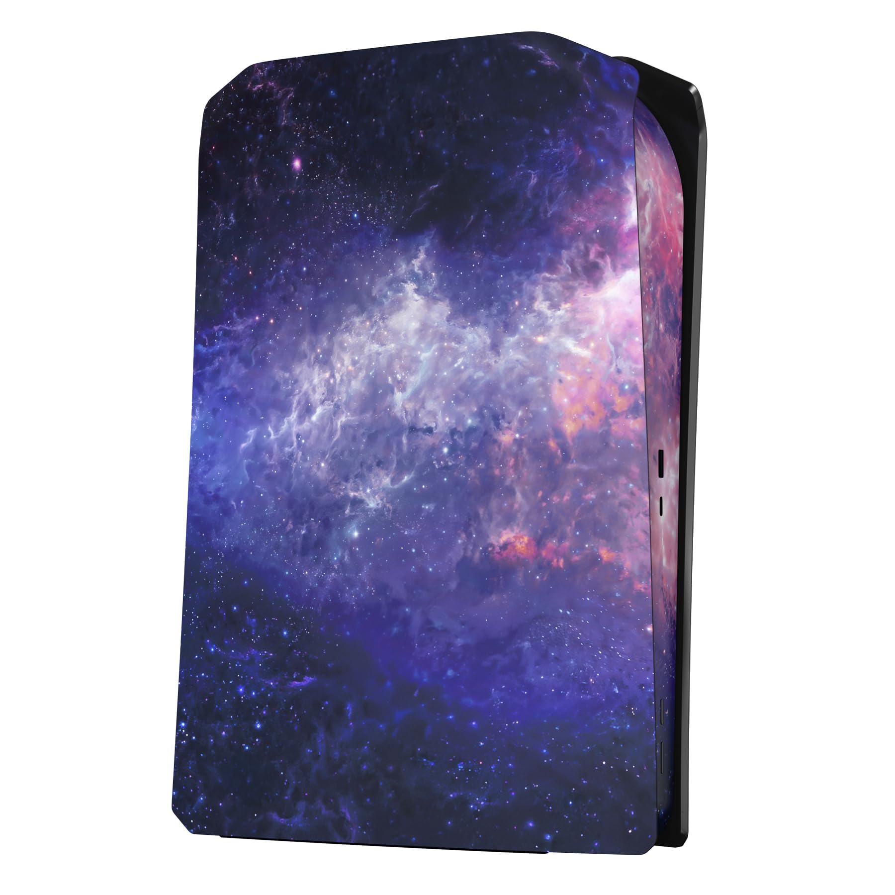 eXtremeRate eXcover Górna Dolna Pokrywa do ps5 Console Disc Edition | Wymiana Płyta Czołowa Backplate Shell Powłoka Kompatybilna z ps5 Wersja Disc Disc—Bez Konsola,Nebula Galaxy