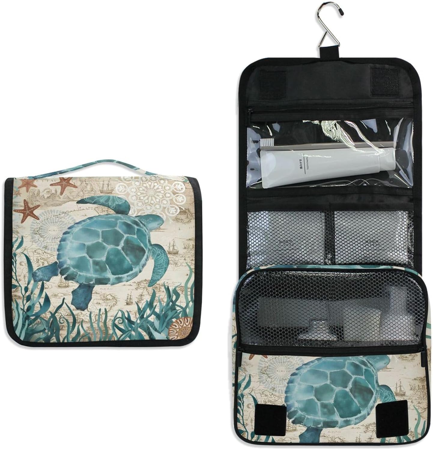senya Hanging Travel Toiletry Bag Kit Makeup Case Cosmetics Organizer for Men Women