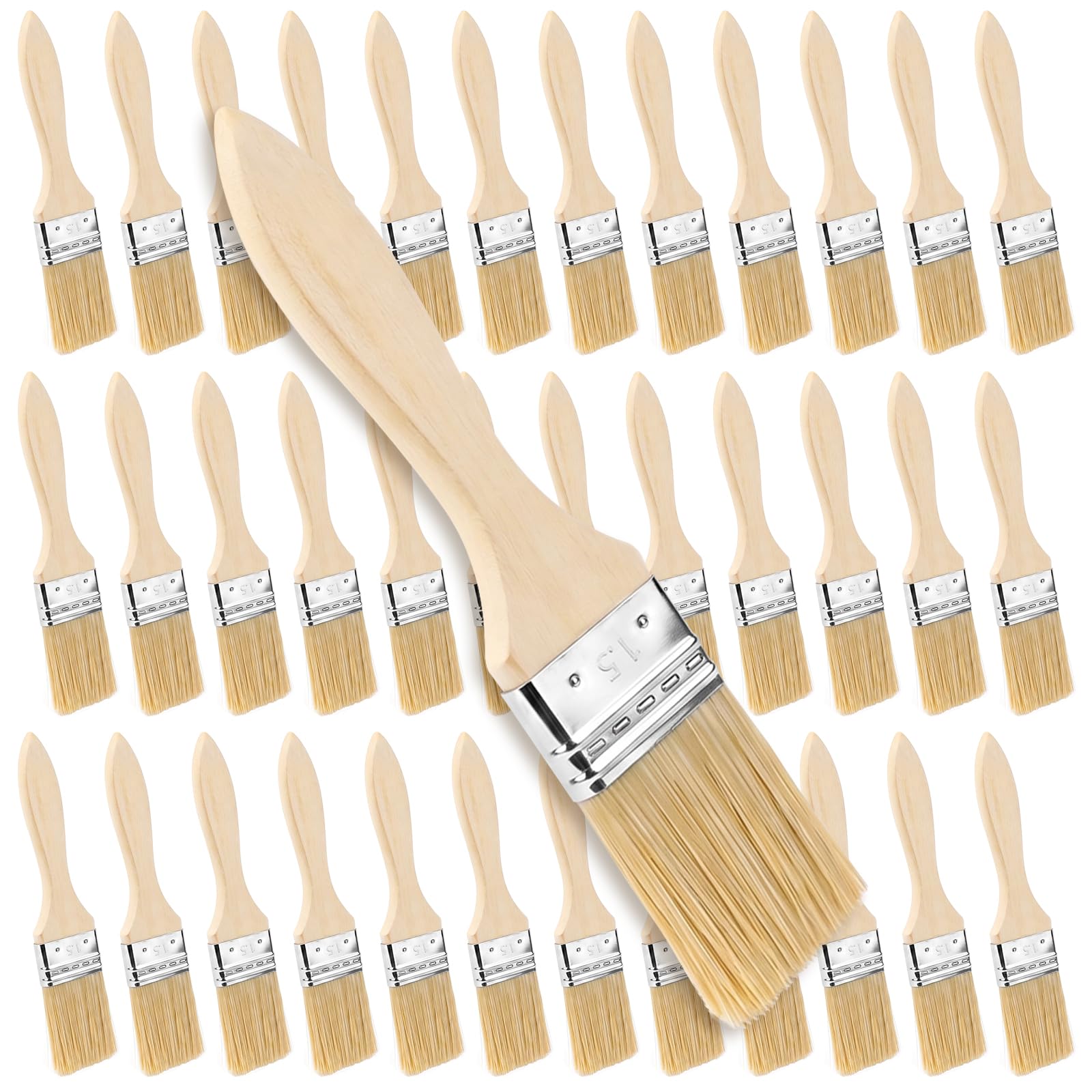 Paint Brushes - 48 Pack 1 Inch Chip Brushes -10