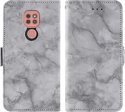 Miniatura 5 de Asuwish Funda compatible con Moto G9 PlayG 9E7 Plus y protector de pantalla de vidrio templado con ranura para tarjetero, soporte para tarjetero,