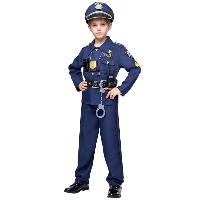 Foto 3 de 7 de JOYIN Toy Disfraz de Policía de Lujo y Juego de Rol para Niños Halloween Juego de Rol