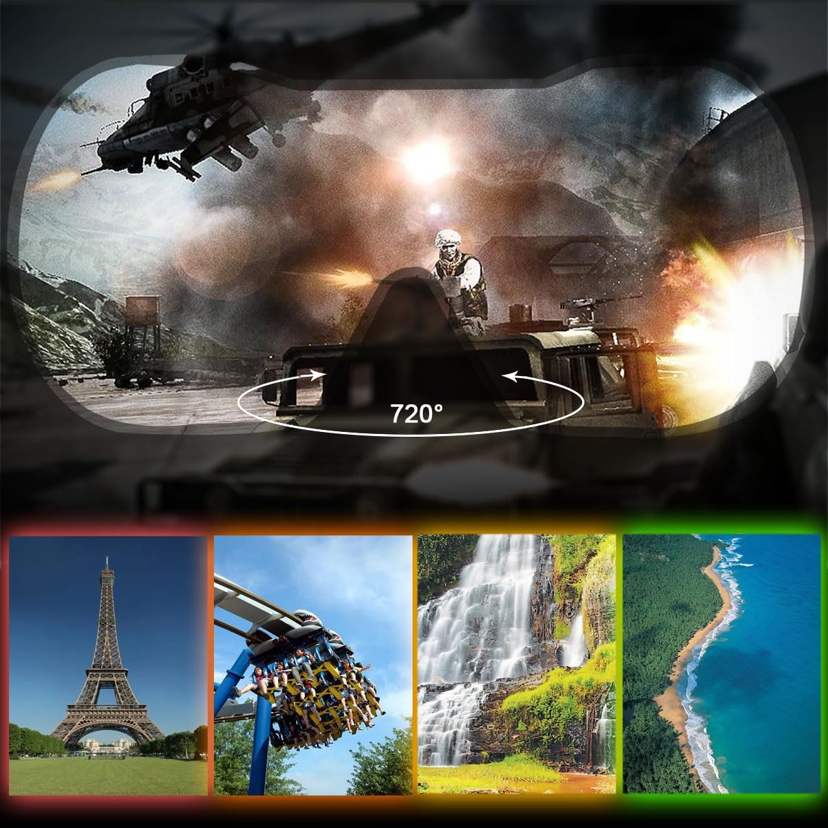 Okulary 3D VR, niebieskie światło, ochrona oczu, okulary VR, inteligentne okulary VR, wirtualna rzeczywistość HD, niebieskie światło, ochrona oczu, okulary VR dla dorosłych, dzieci, filmy 3D i gry VR