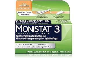 Monistat 3 Day Yeast Infection Treatment & External Cream Bundle