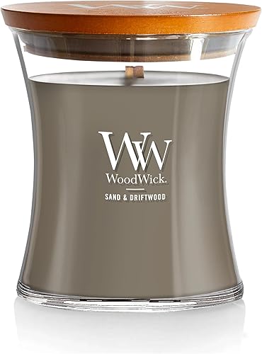 Vista 84 de WoodWick Lavender Spa - Vela mediana en frasco con forma de reloj de arena, cera de mezcla de soja prémium, mecha de madera Pluswick Innovation, 60