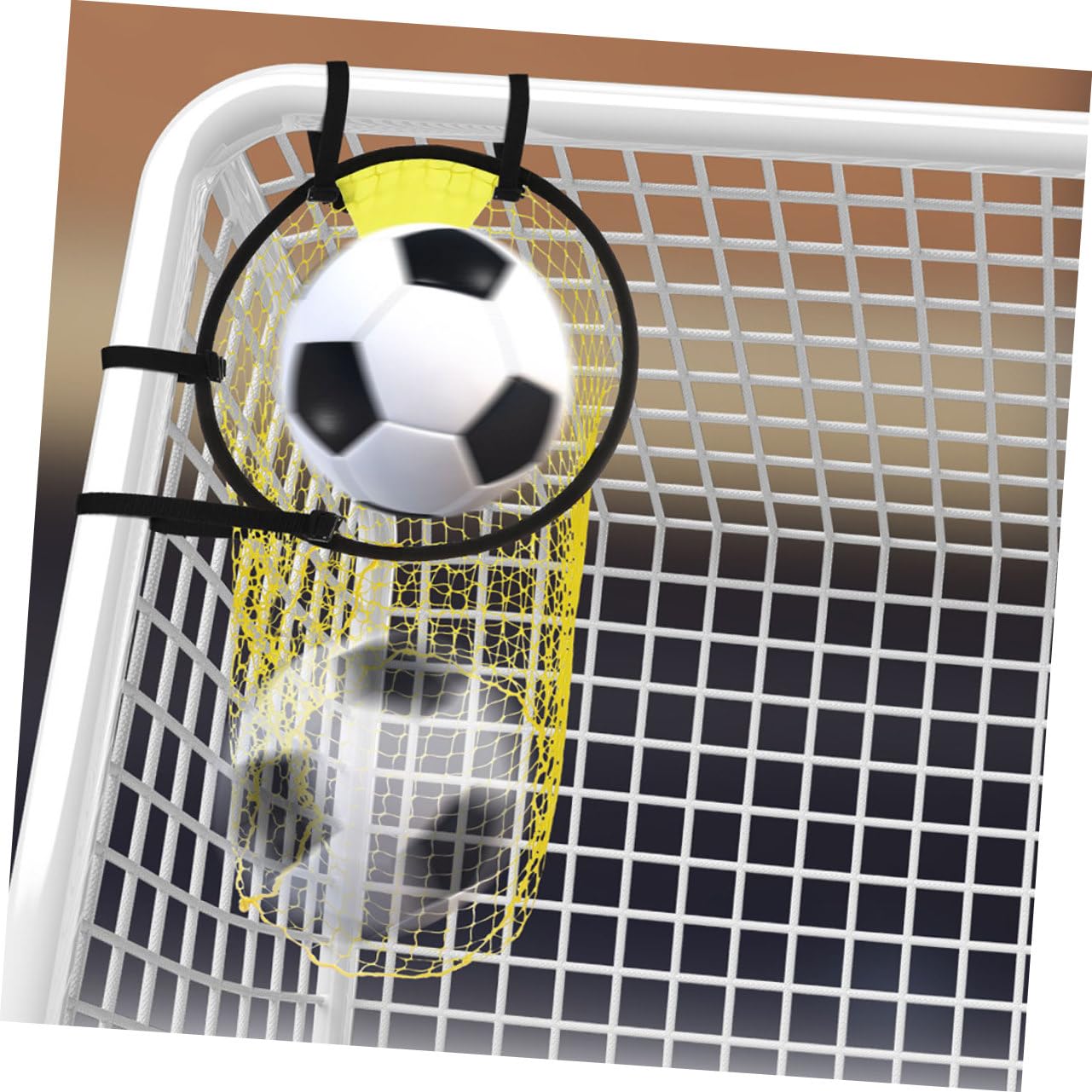 GAROZATION Professional Soccer Training Net Football Practice Net Polyester for Home/Backyard