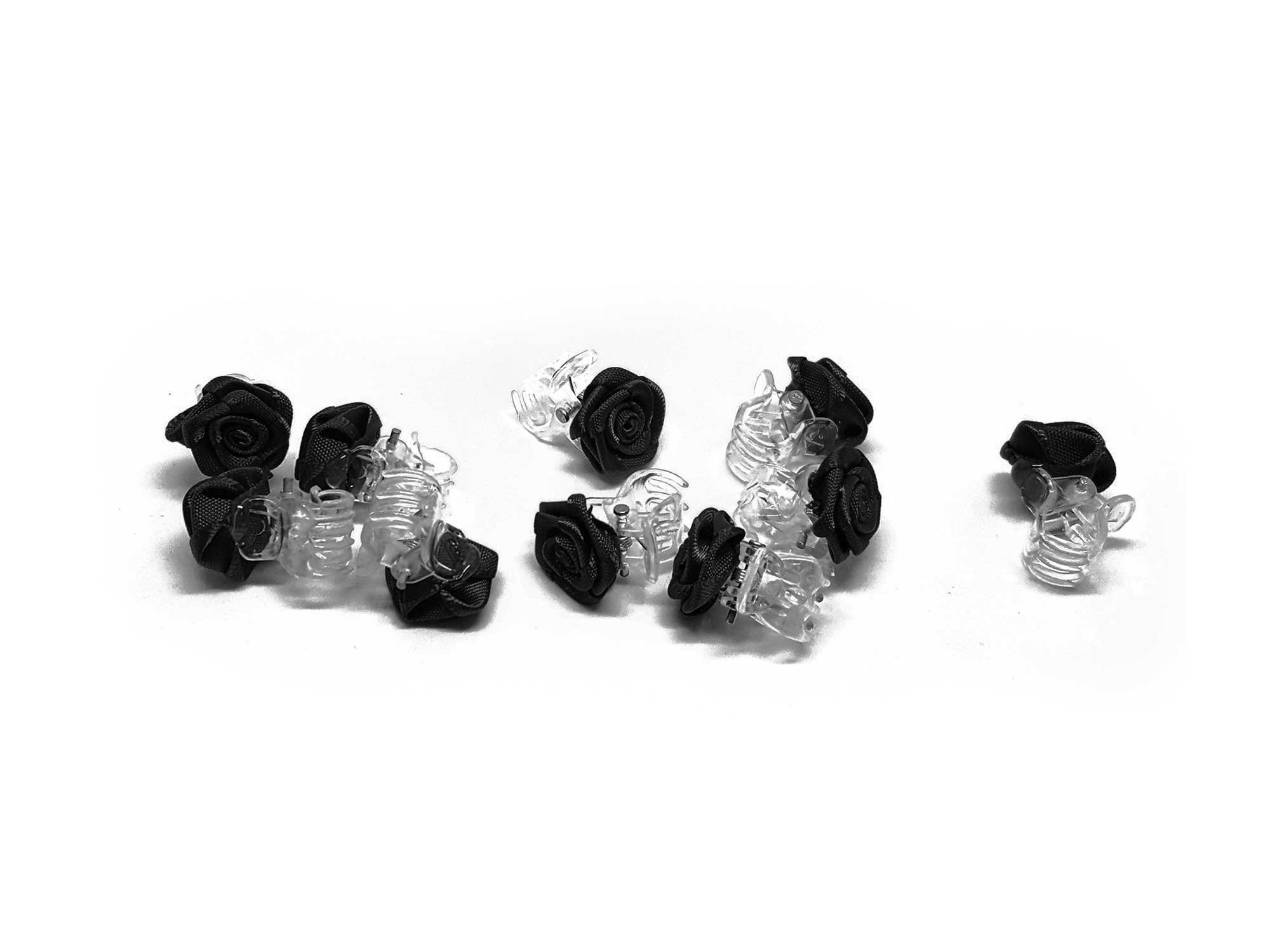 30-teiliges Braut-Haarschmuck Set – Kleine Röschen-Klammern, Rosen-Haarnadeln & Curlies | Für Hochzeit & Besondere Anlässe