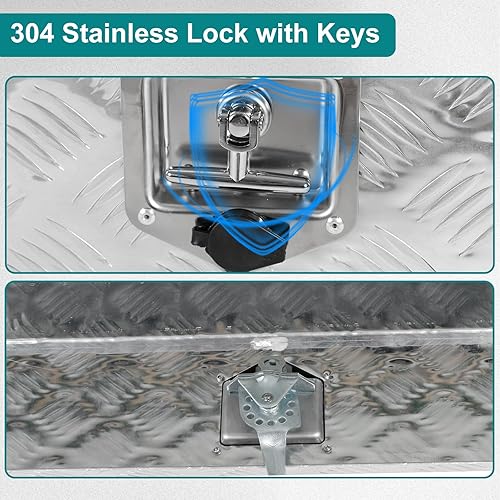 Miniatura 16 de 48 pulgadas de largo x 15 pulgadas de ancho x 15 pulgadas de alto, caja de herramientas para camioneta, caja de herramientas, almacenamiento