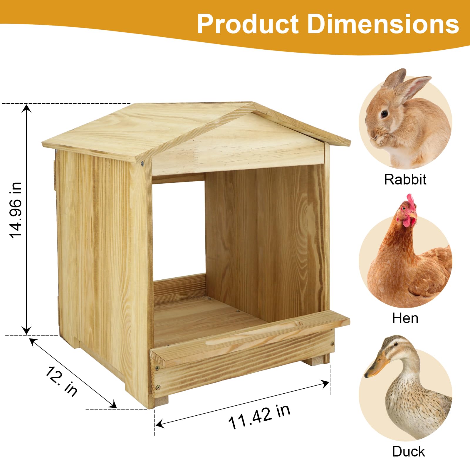 Caja nido para pollos, 3 compartimentos, montaje en pared, de madera, para gallinero, fácil de montar y versátil para gallinas, patos, pollos