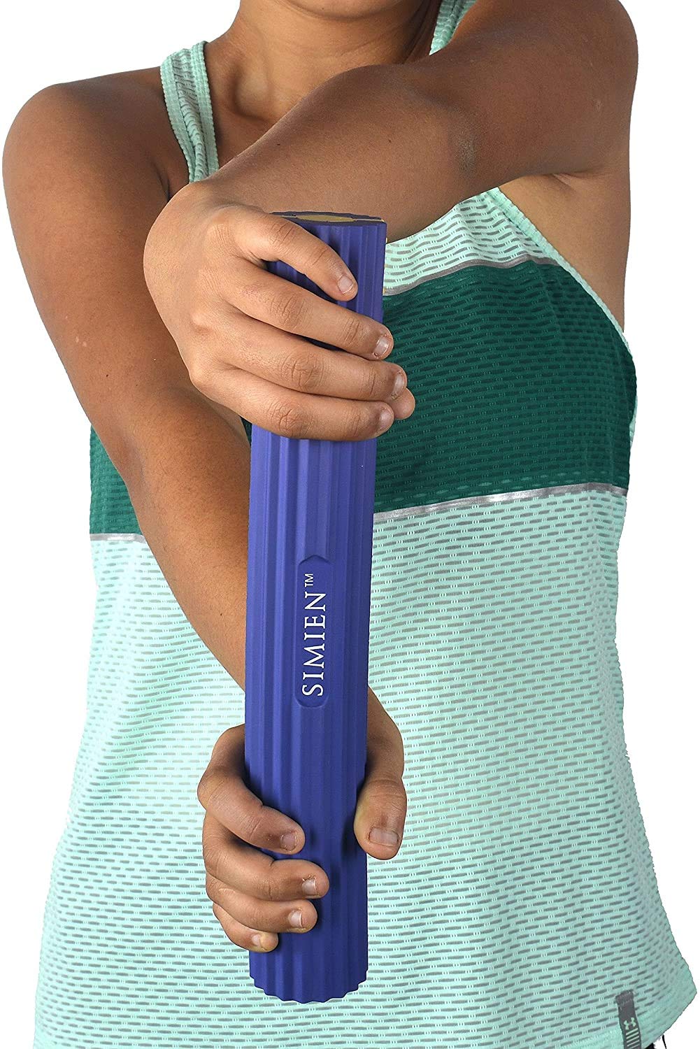 SIMIEN Flexible Rubber Twist Bar - 3 Resistance Bar Levels In 1 and Simien Tennis Elbow Brace (2-Cou