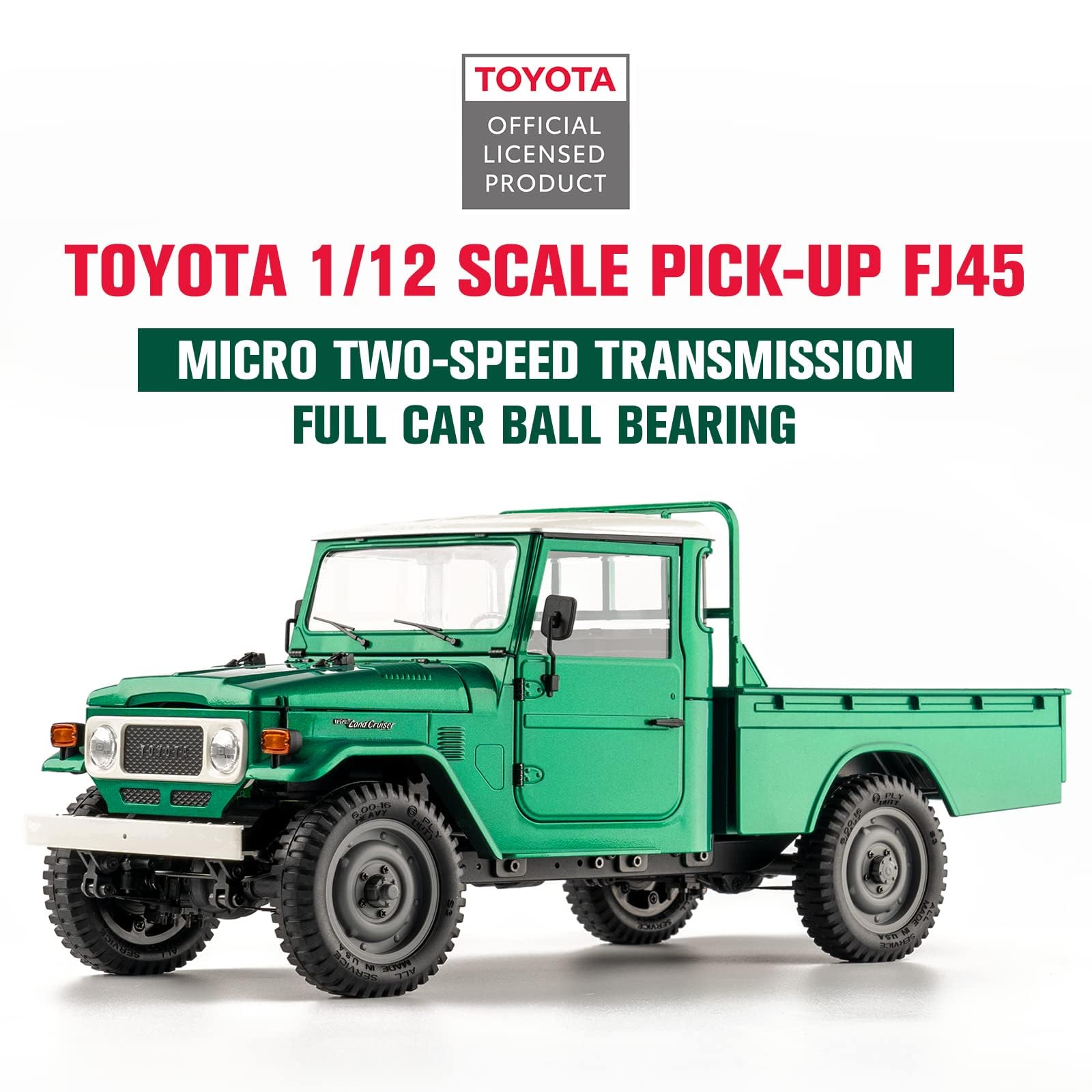 【絶版レア】FMS トヨタ FJ45 ピックアップ 1/12 RTR 技適認識済 FMS 1/12 Toyota FJ45 RC Crawler RTR, Official Authorized Pickup