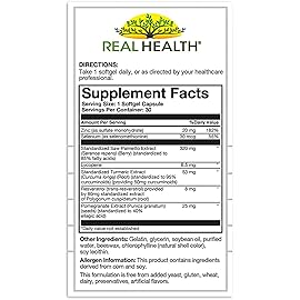 Real Health Prostate Complete - Prostate Health Supplements for Men, Saw Palmetto, One-per-Day Formula - 30 Count (Pack of 2)