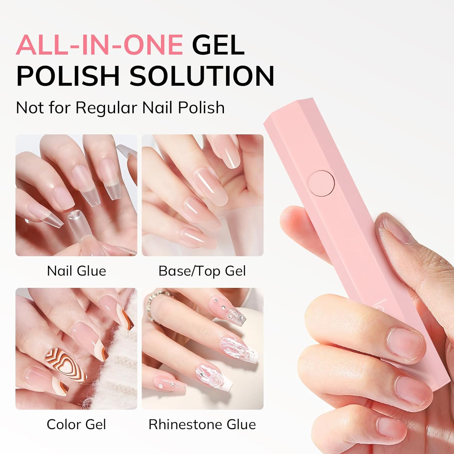 Lavinda Portable Cordless Rechargeable Handheld UV Light for Gel Nails & Professional Rechargeable Nail Drill Machine, Cordless 35,000RPM Skyspace Brushless Nail Drill