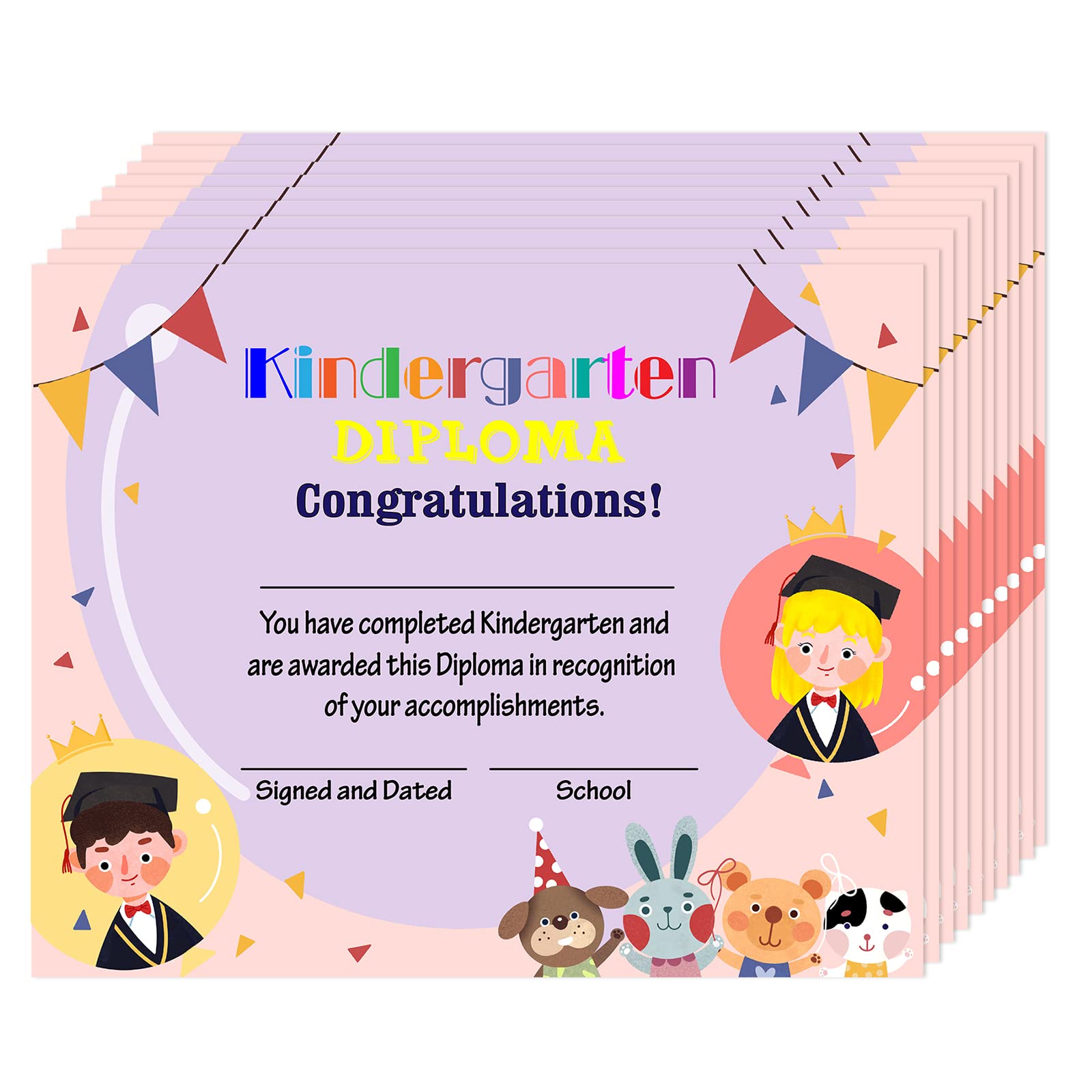 Buy FLYAB Kindergarten Diploma Preschool Certificates for Kids 30PCS