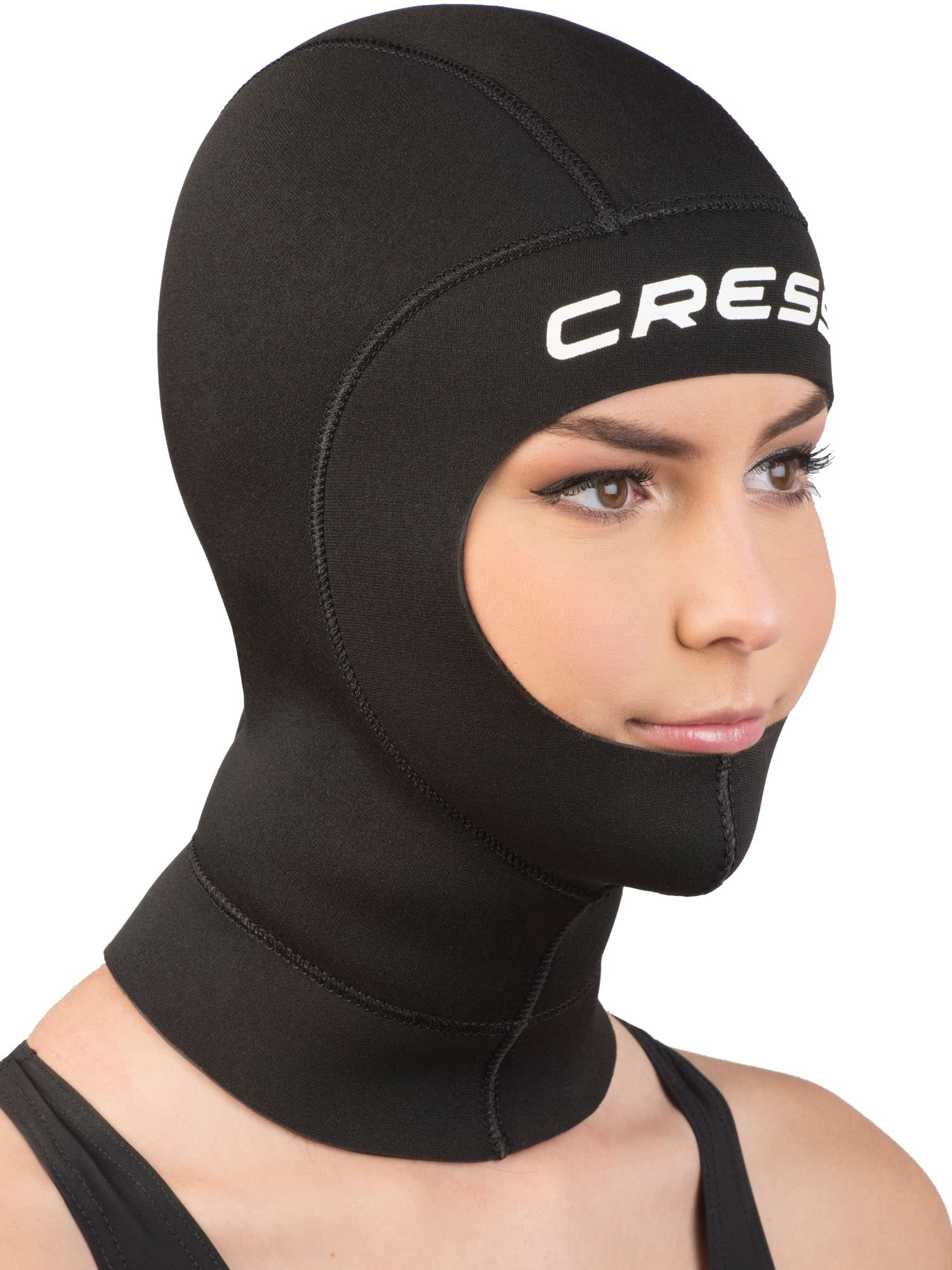 Cressi Solo 3 mm Kapuze, Schwarz