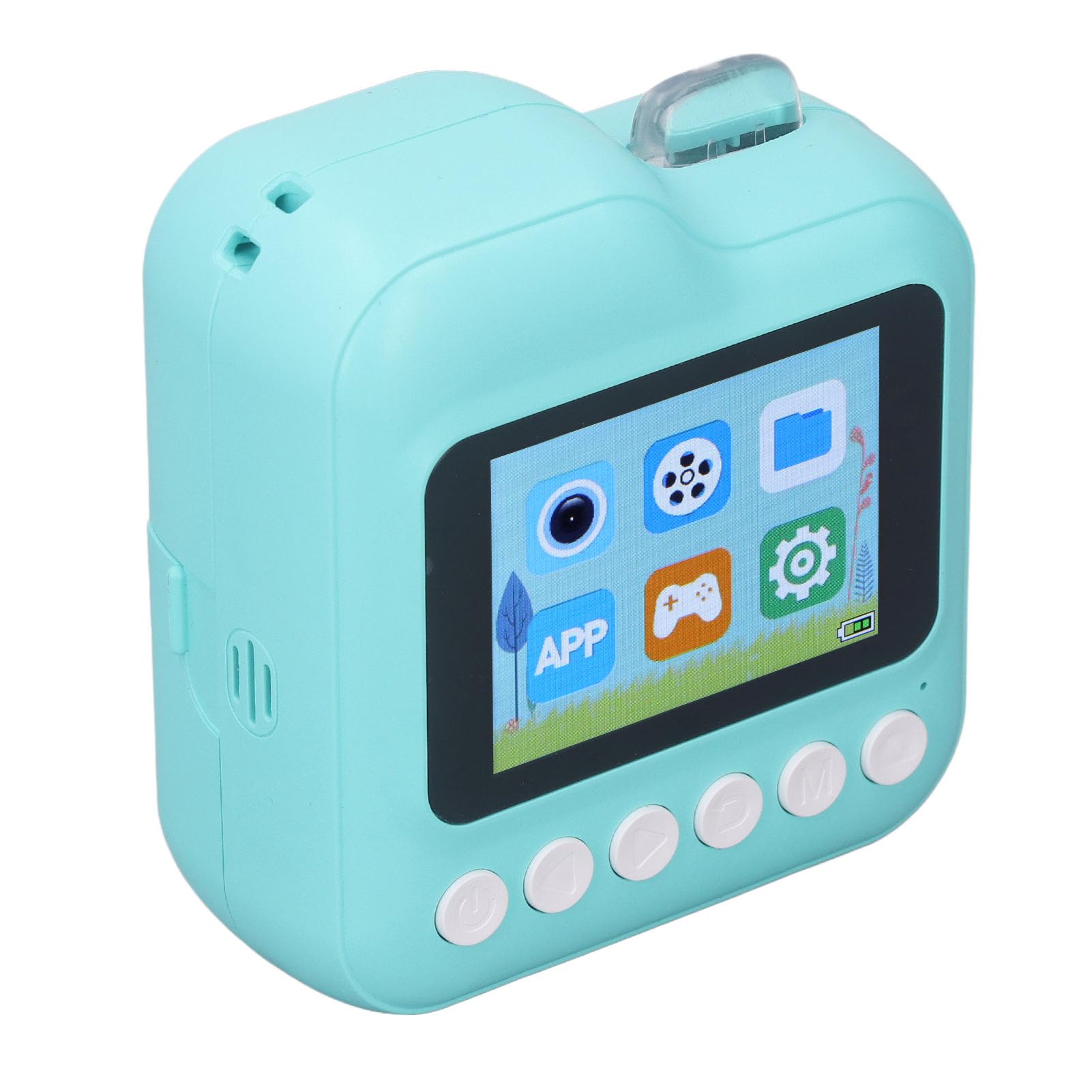 Fotocamera Digitale, Batteria da 1200 Mini Mini Fotocamera Portatile Portatile Facile da Usare in Tempo Reale Ad Alta Definizione con una Scheda da 32 G per il Viaggio (Roseo) (BLUE)