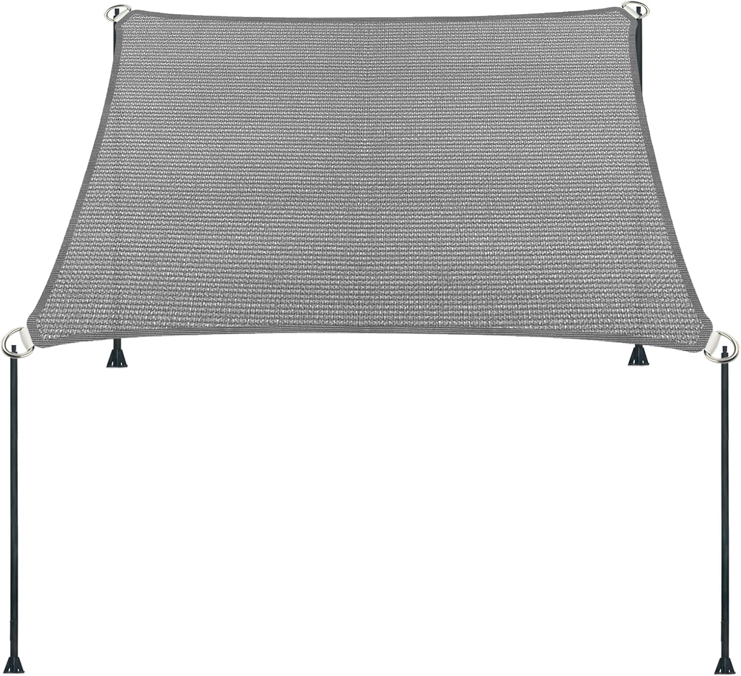 18x21 Gray Straight Edge Sun Shade Sail