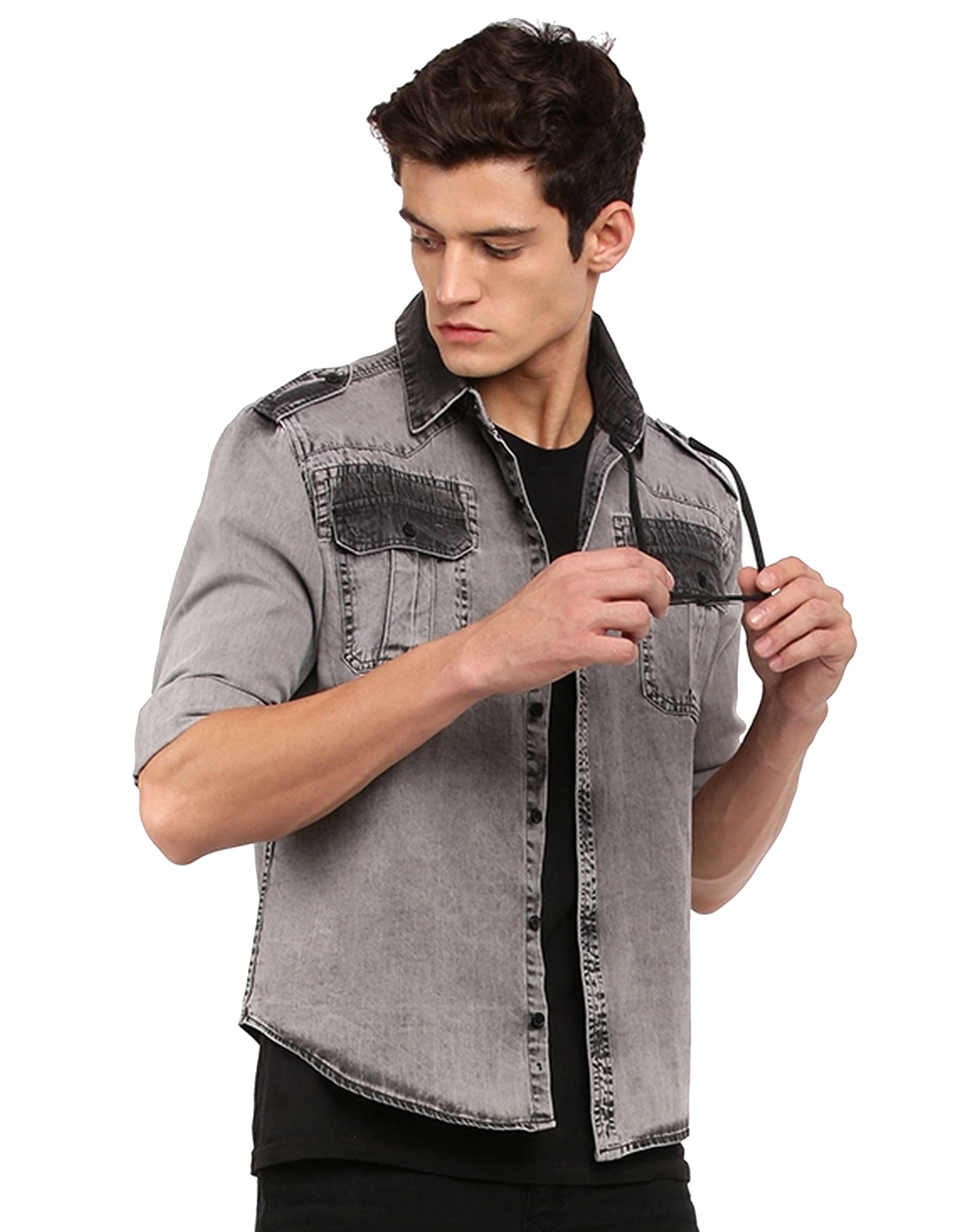 VOXATI Men's Denim Shirt
