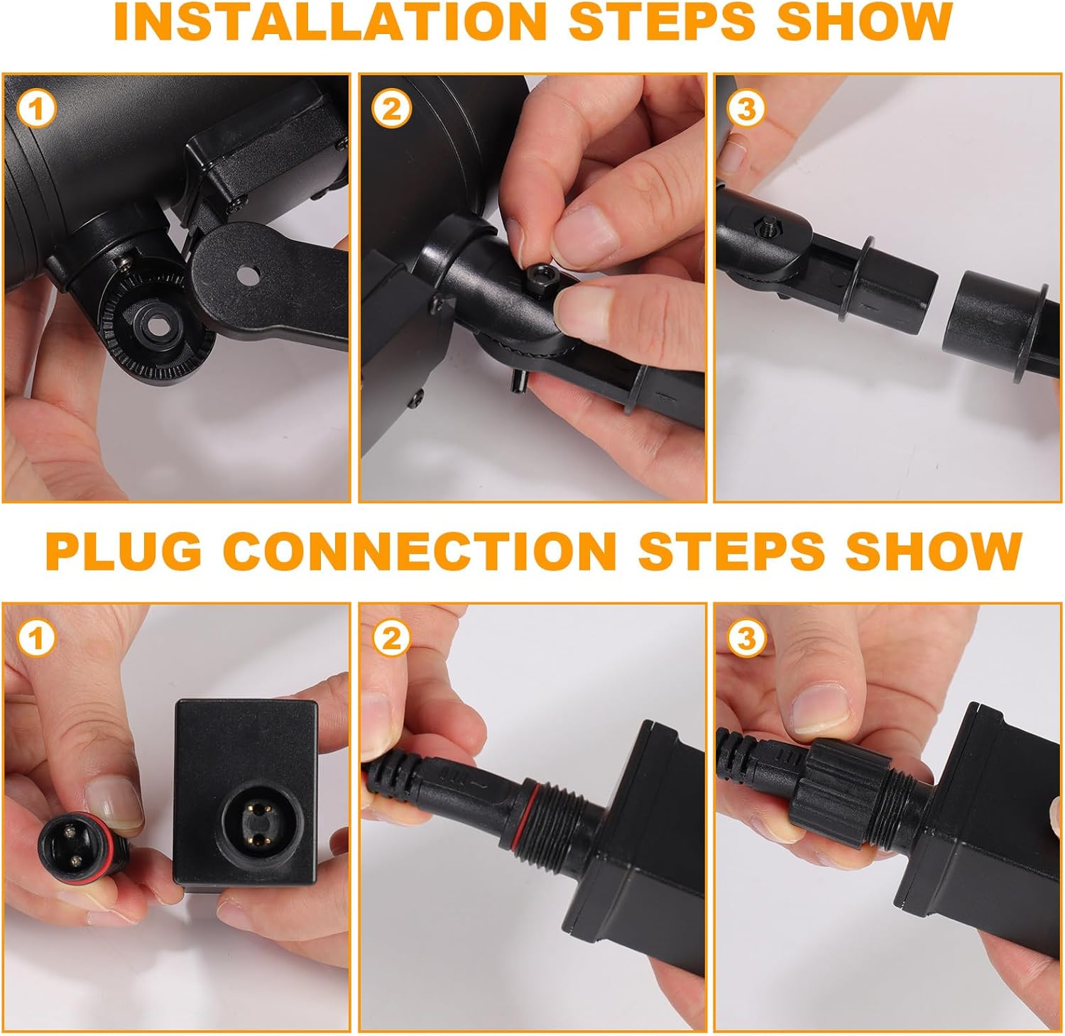 Christmas Snowflake Projector Lights, 180° Rotation Indoor Outdoor Storm Snowflake Light, Waterproof Holiday Projector Light, Night Light for Halloween Xmas Party Garden Landscape Decoration