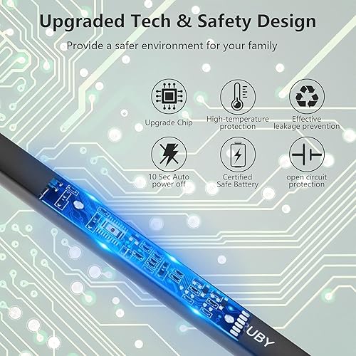 Miniatura 3 de MEIRUBY Paquete de 2 encendedores eléctricos para velas, encendedor electrónico largo recargable USB, encendedor de arco resistente al viento,