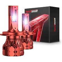 Torchbeam H-4 65000LM LED Bulb Set, Ultra-Focused 6500K H-9 H-8, 12X Brighter, EXtended Lifespan, Pack of 2