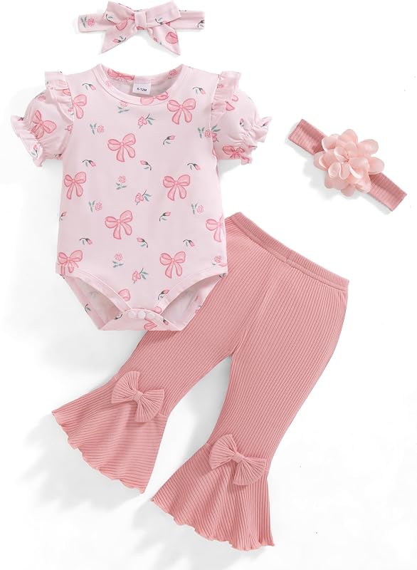 Vibebox Baby Girl Clothes Newborn Preemie Summer Outfits Preemie-12 Months