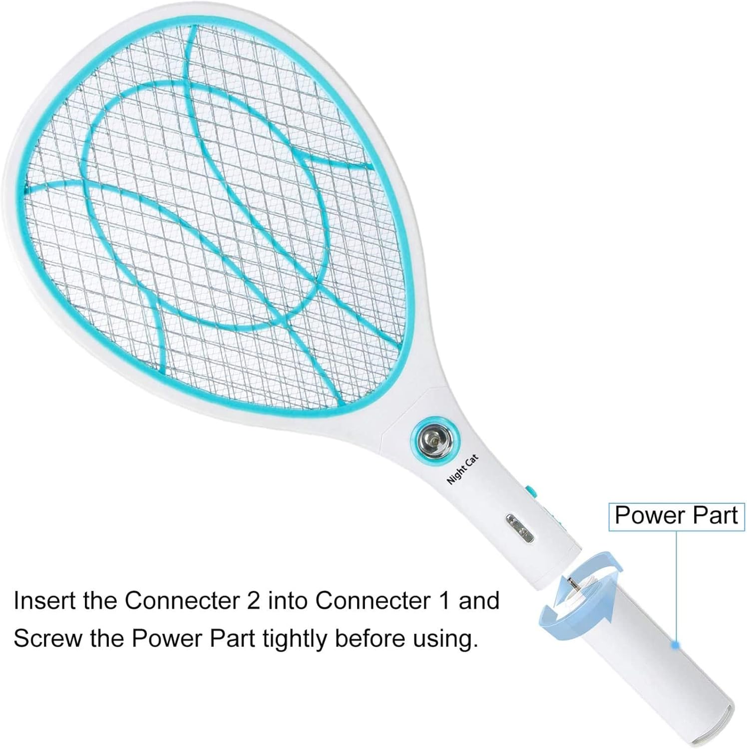 Night Cat Bug Zapper Racket Assembly