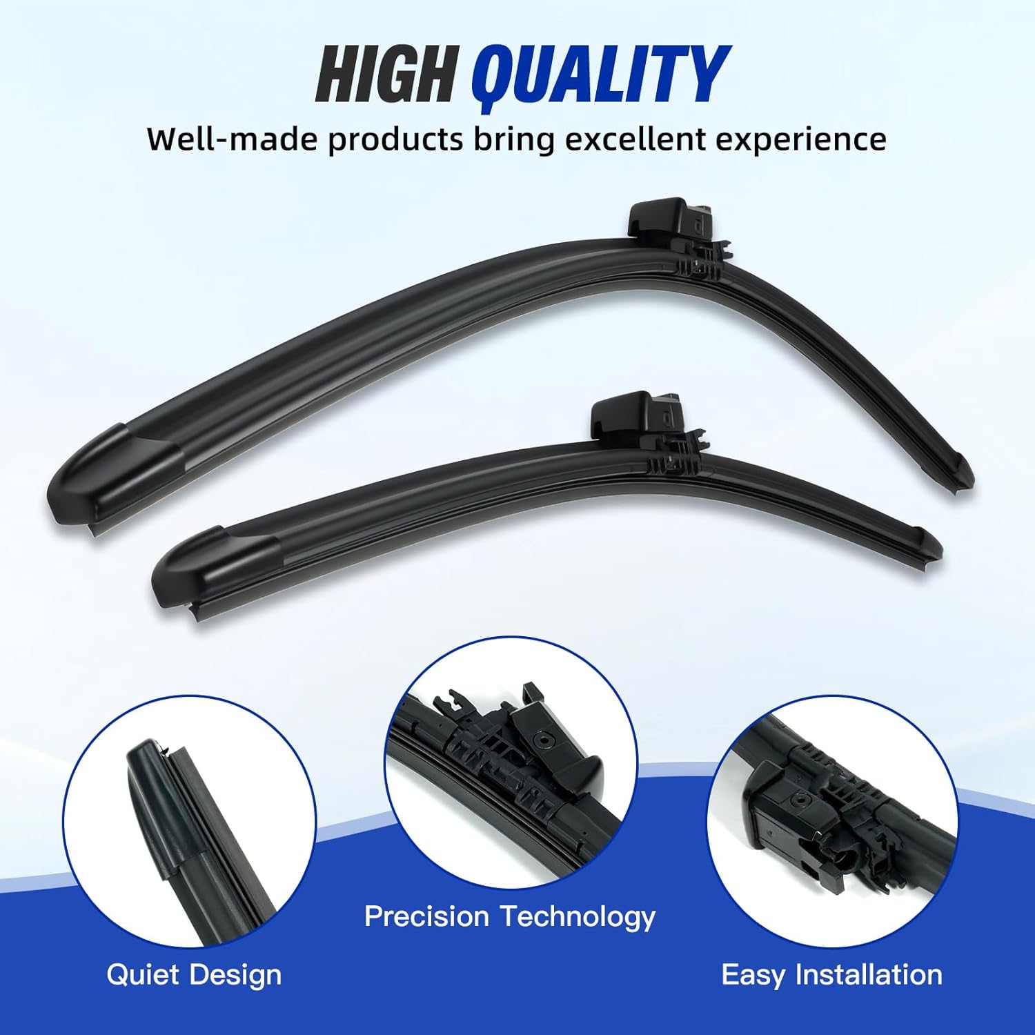 Front Windshield Wiper Blades Compatible with Range Rover L460 2022-2024, Sport L461 2023-2024 - Replace LR157017 LR158232 Heated Windshield Wiper Blades