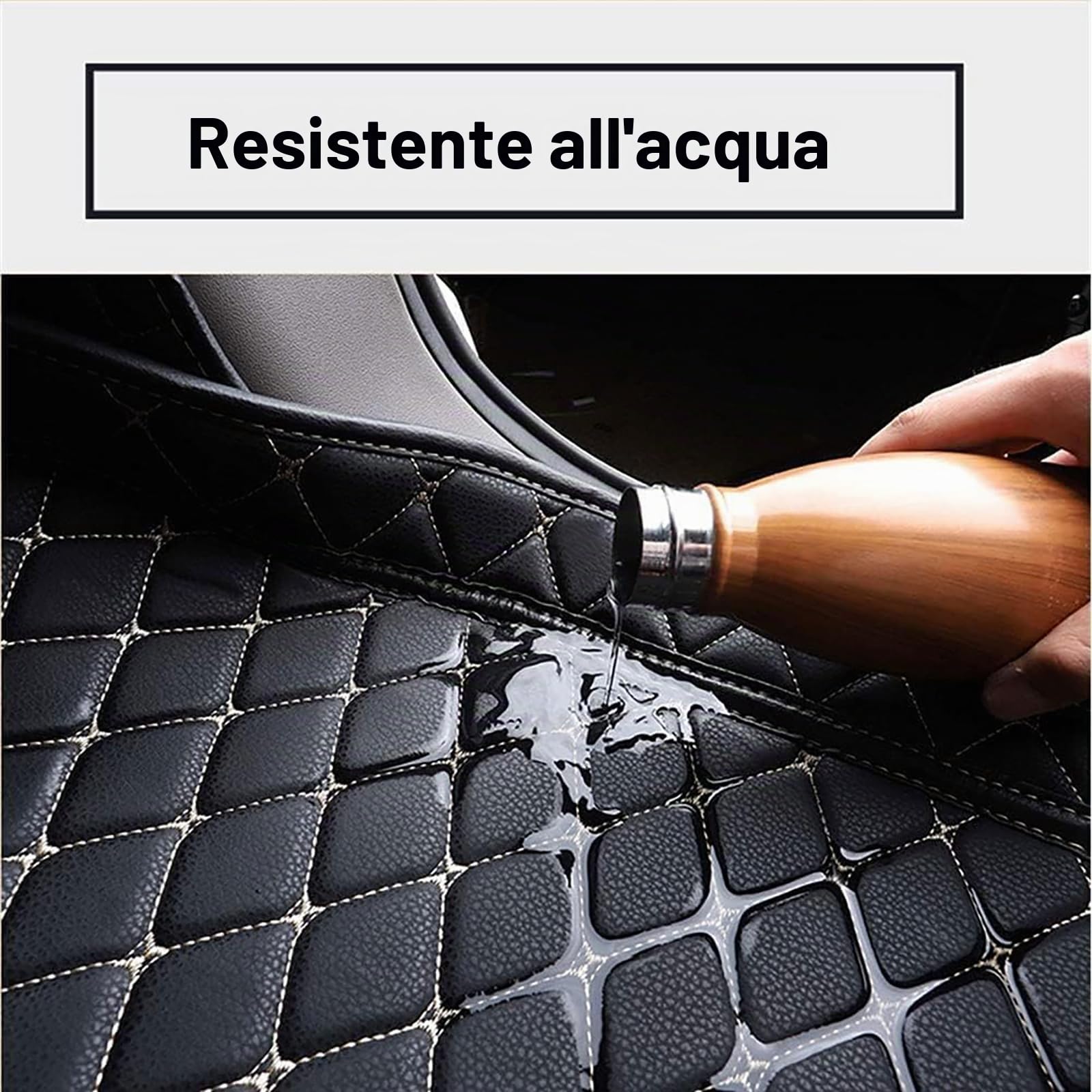 Auto Tappetino Bagagliaio, per Leapmotor B10 2025+ Pelle Impermeabile Antiscivolo Tappetino Bagagliaio, Antipolvere Protettivo Bagagliaio,B