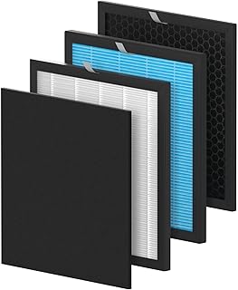 Airmax 10L Pro HEPA Filter Replacement Set Compatible with Okaysou Airmax 10L Pro and Aiibot-A300 Air Purifiers, High-Efficiency True HEPA Filtration System, 1 Set