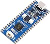 waveshare RP2040-Plus Board Without Header, Pico-Like MCU Board Based on Raspberry Pi RP2040, Dual-Core Arm Cortex M0 Processor Onboard 4MB Flash,USB-C Connector, Recharge Header,etc