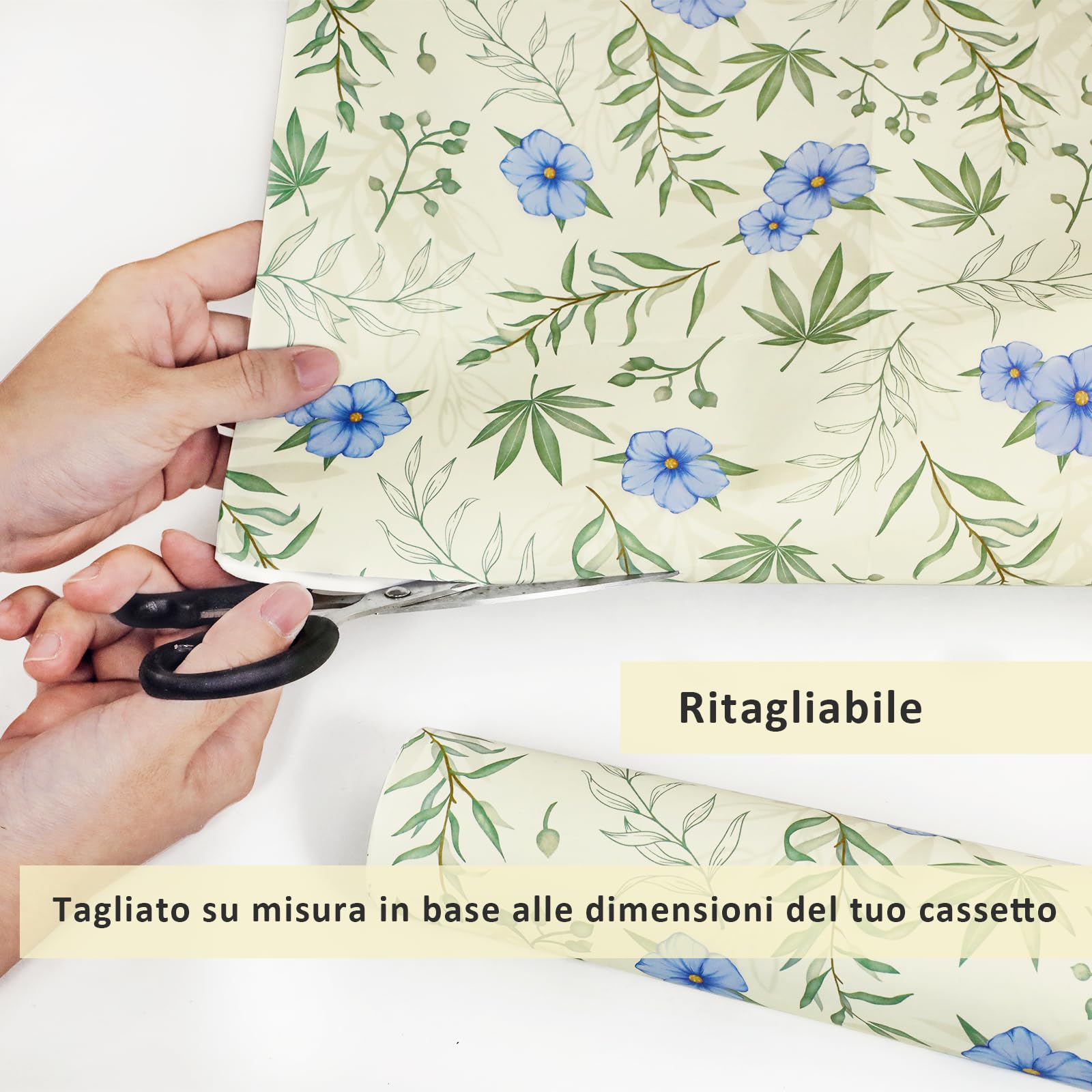 LA BELLEFÉE Carta Profumata Cassetti, Lino Fresco Tappeto Cassetto Profumato, 6 carte, Profumo Armadio Linge, Può essere utilizzato per Cassetti, Armadi