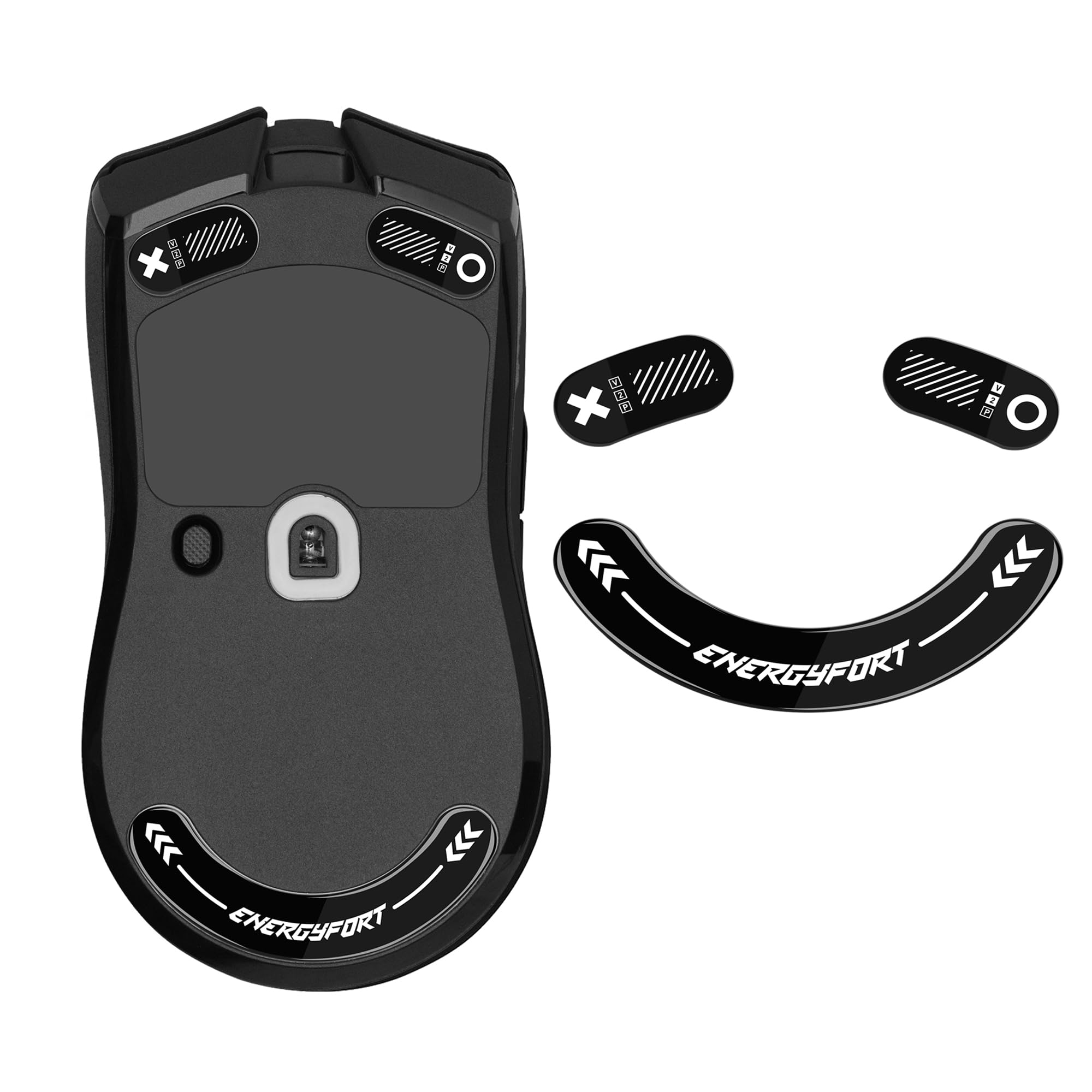 SensoryBoost DPS Glides (lot De 2) Pour Razer Viper Ultimate - Ultra Rapides, Arrondi, Faible Friction, De Haute Qualité, Durable - Patins De Souris De Rechange, Skates - Accessoire Pour Souris De