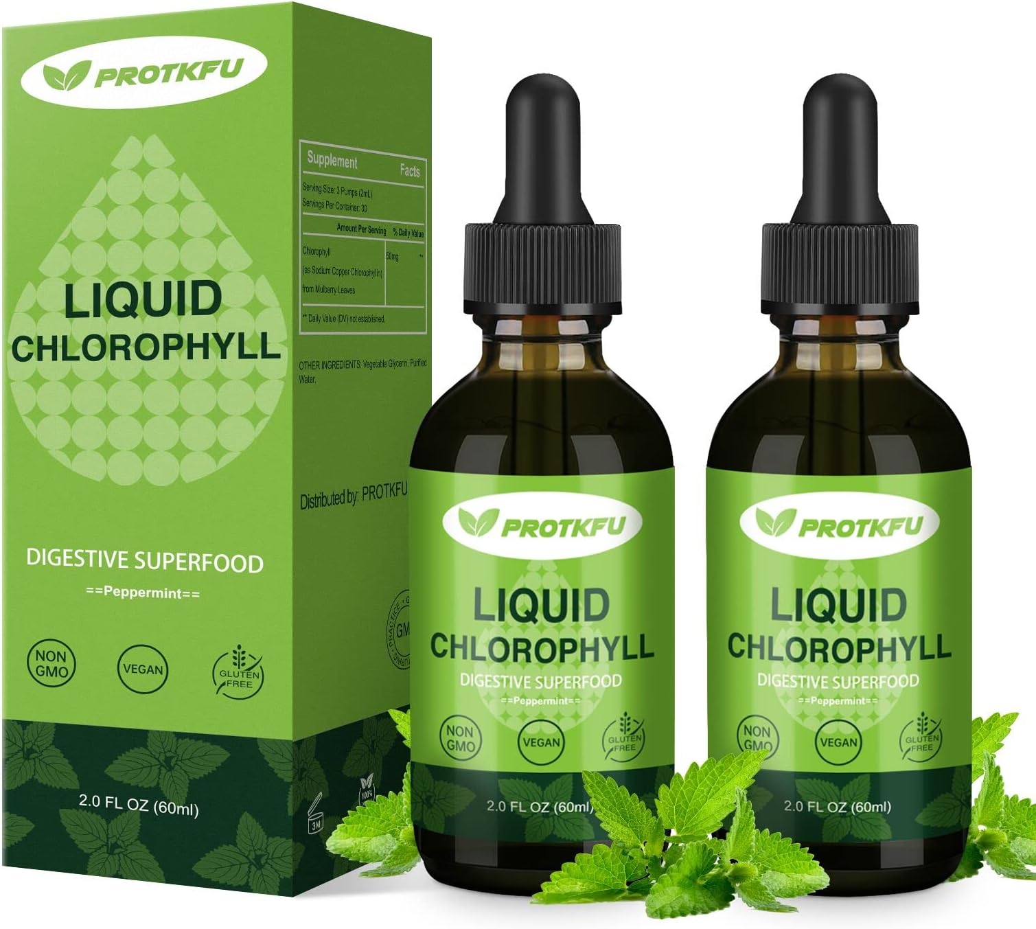 chlorophyll liquid drops