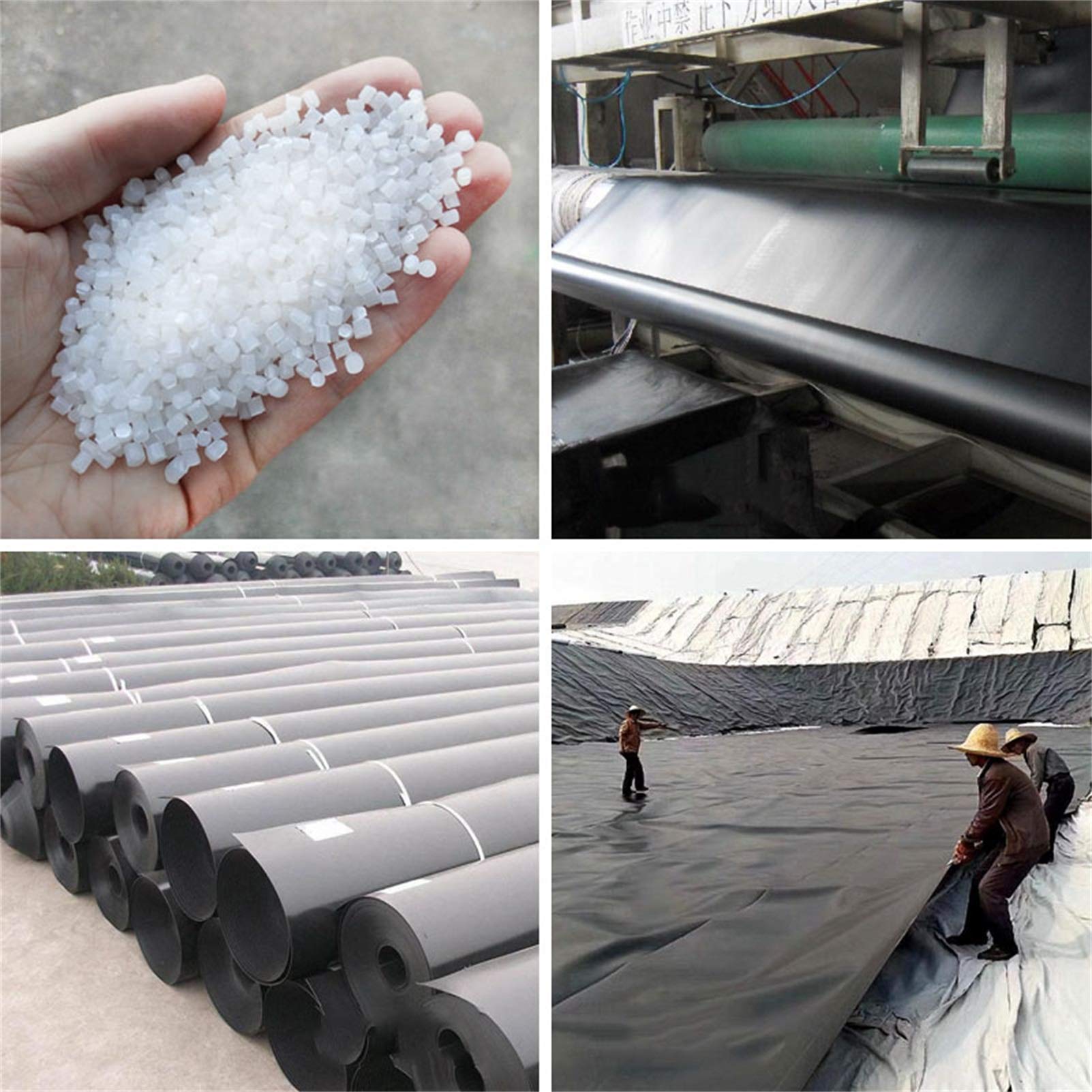 Telone impermeabile per laghetti, spessore 0,2 mm, 300 g/m², perfetto per laghetti di pesci, protegge piante acquatiche e pesci, soluzione da giardino di lunga durata