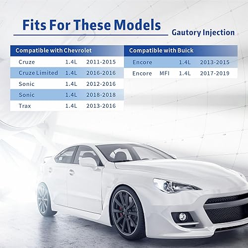 Miniatura 2 de 0280158205 Boquilla de inyector de combustible compatible con Chevy Cruze Eco LT LTZ 2011-2015 Buick Encore 2013-2021 Chevy Sonic 2012-2020 Chevy