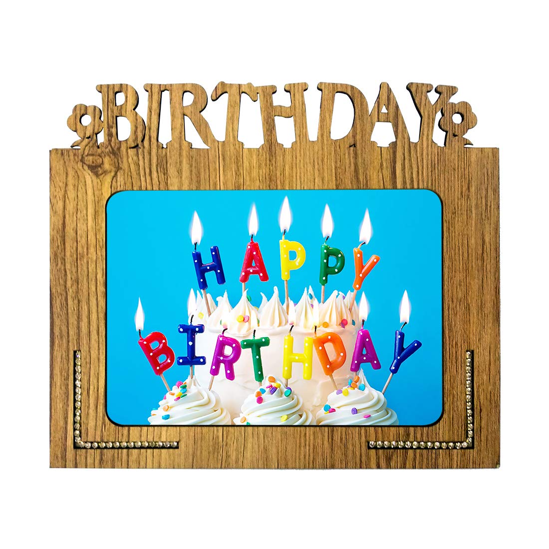 Xpression Decor Birthday Table Top Photo Frames Perfect for Office Table Decorations(5x7inch,brown,wood) (B08SJ11SNX) Amazon Price History, Amazon Price Tracker