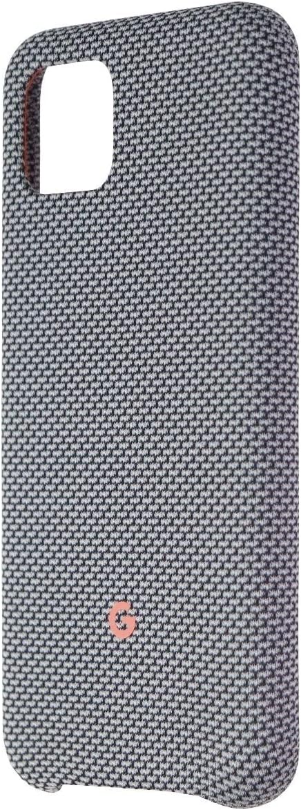 Google Pixel 4 Polycarbonate Case - Sorta Smokey Gray, Polka Dots Fabric, Wireless Charging Compatible (GA01281)