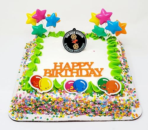 Miniatura 4 de Decoración para tarta de cumpleaños de Calabozos y Dragones  The Dice Giveth y The Dice Taketh (diseño único)