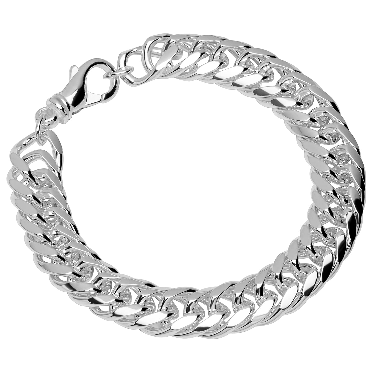 thick flat & oval chain bracelet 約23cm thick flat & oval chain bracelet 約23cm
