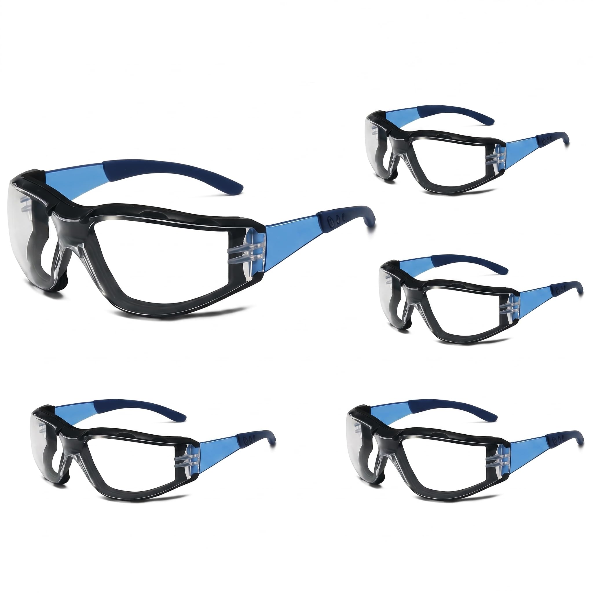 5Pcs Safety Glasses for Work - Eye Protection Glasses Protective Goggles