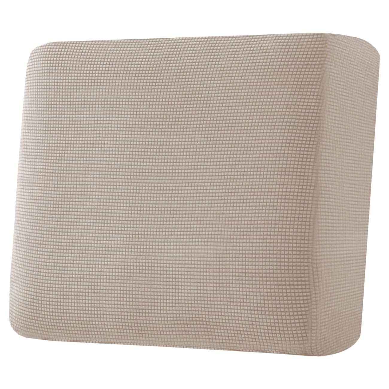 Photo 1 of H.VERSAILTEX Super Stretch Individual Seat Cushion Covers Sofa Covers Couch Cushion Covers Slipcover Sets Thick Jacquard Textured Twill Fabric (1 Piece Chair Cushion Cover, Sand)