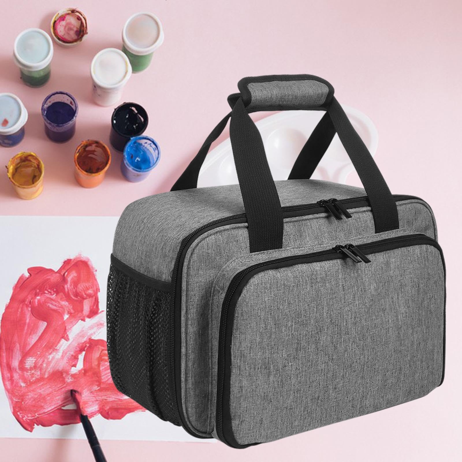 Borsa per Acrilici Robusta Scatola Portaoggetti per Articoli Artistici per Scuola, Viaggi