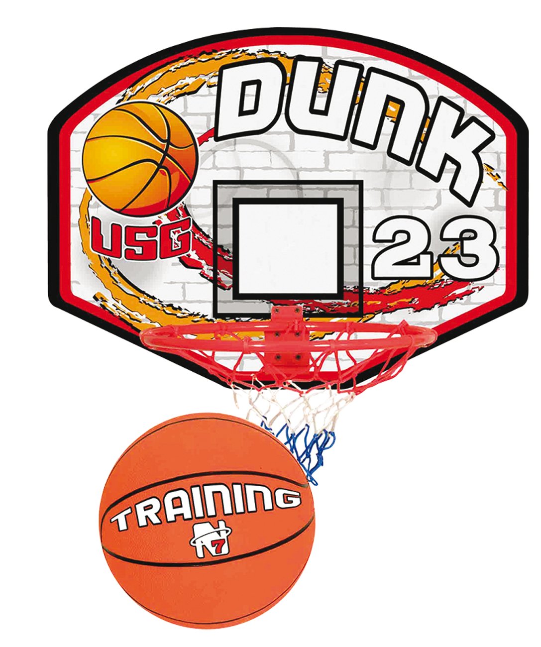 WDK Partner - CSL6765 - jeux de balles - Panneau et ballon de basket