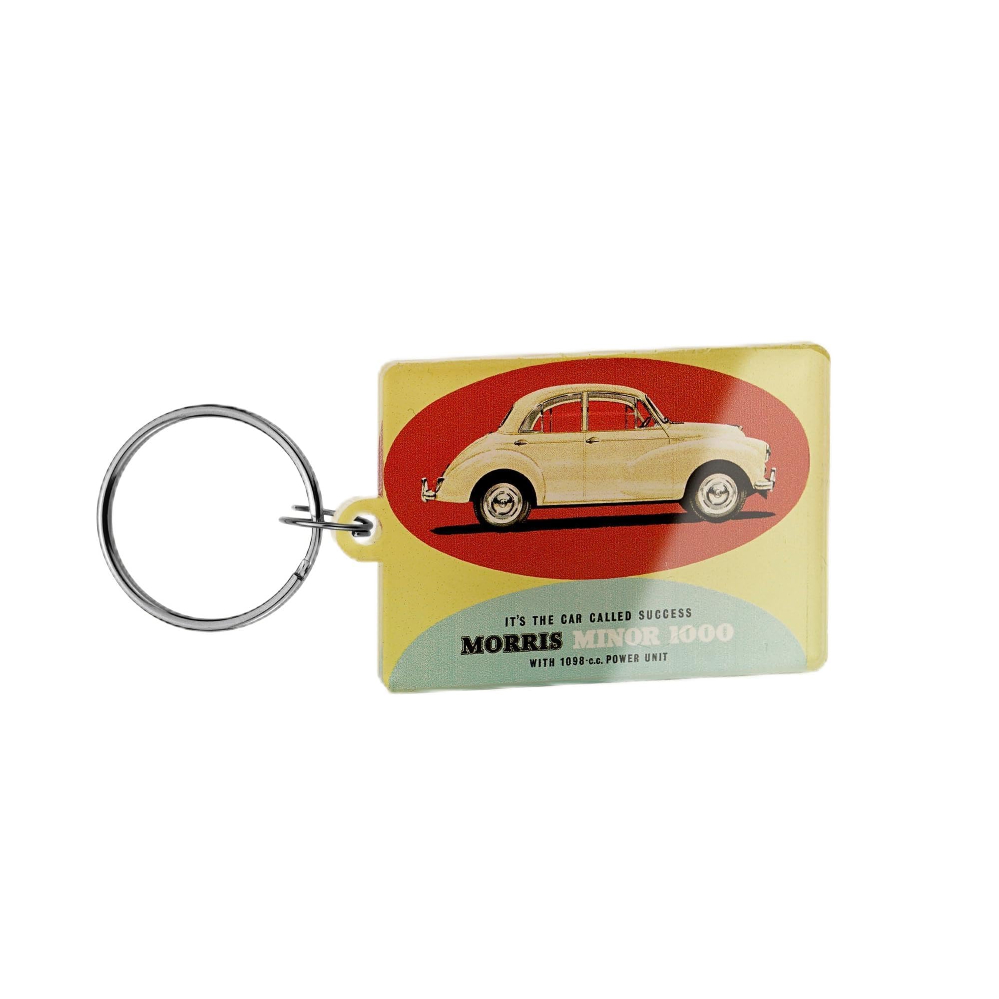 Morris Minor Keyring Classic British Car Advert Keychain OFFICIAL LICENCED PRODUCT (Gift Box Packaging)